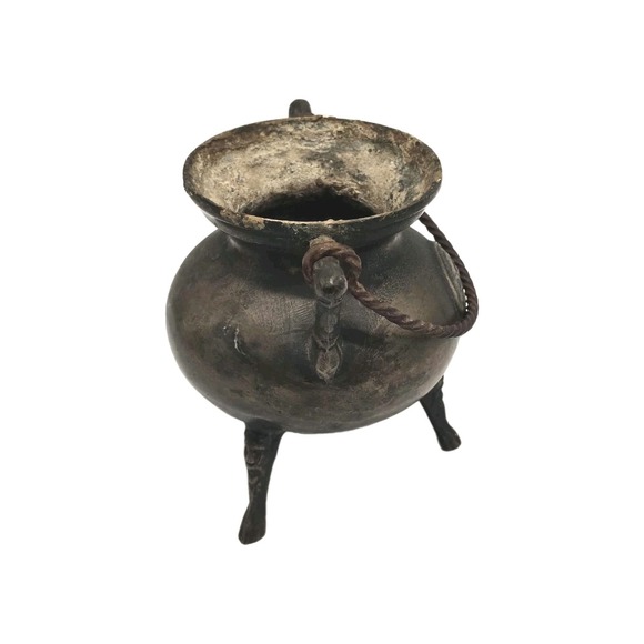 Antique Bronze Tripod Cauldron - Picture 5 of 10